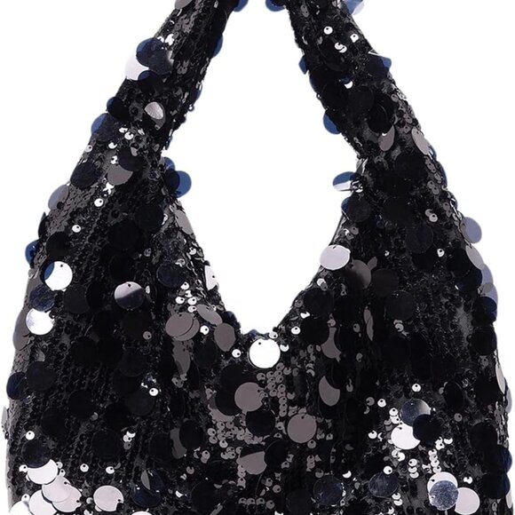 Women's Sequin Evening Clutch Bag Glitter Sparkle Formal Party Handbag - Picture 1 of 7